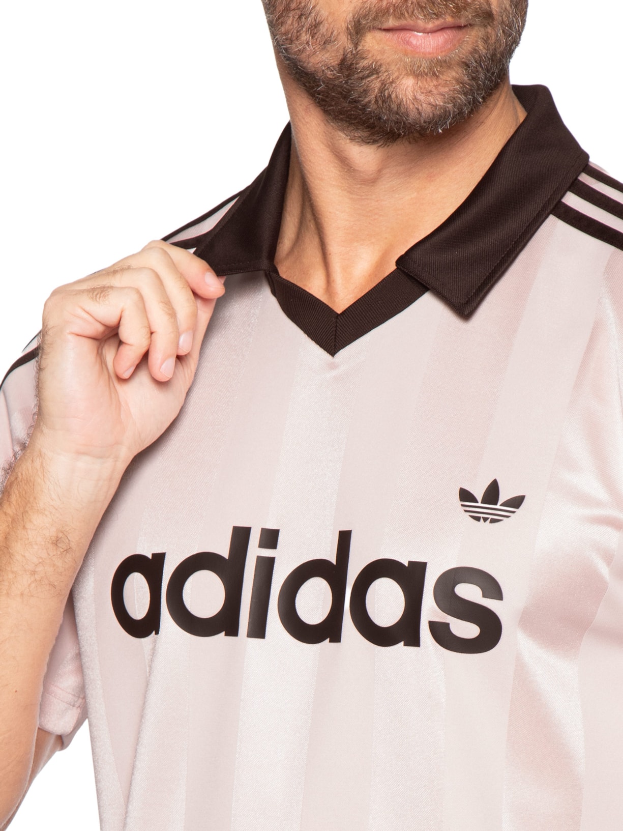 Camiseta Jersey Masculina Rosa Adidas Originals