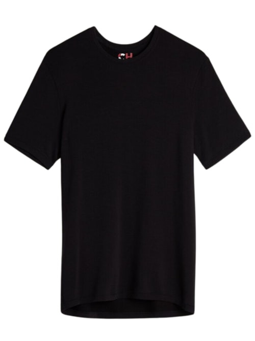 Camiseta Lisa De Modal Cashmere - Preto