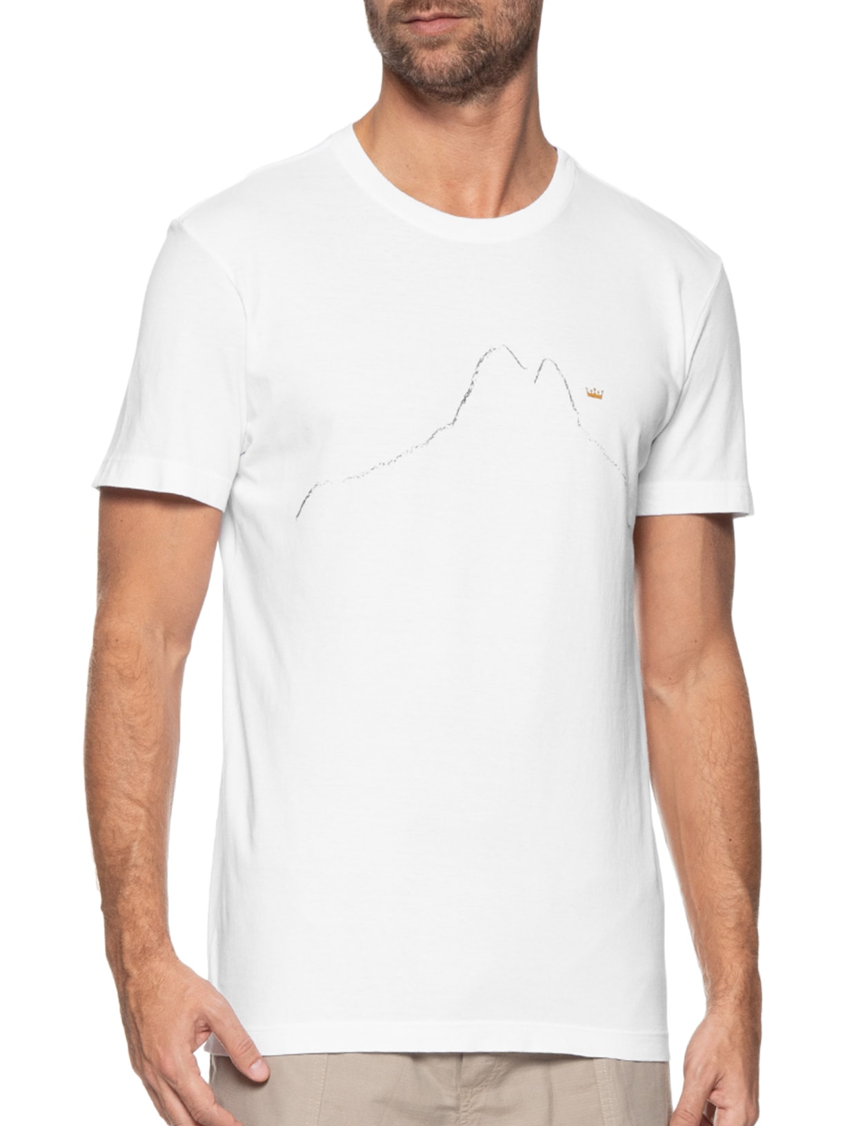 Camiseta Maculino Stone Minimal Rio Branco Osklen