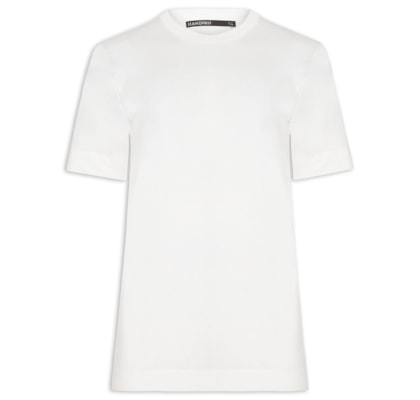 Camiseta Malha Manga Curta - Branco