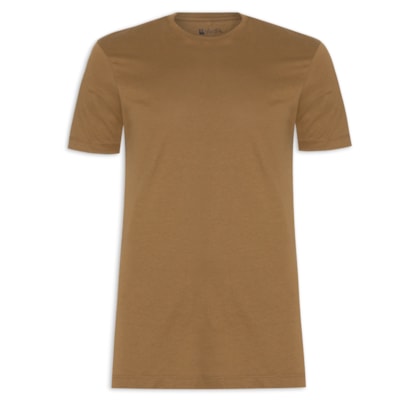 Camiseta Malha Pima - Marrom