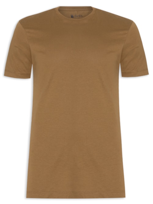 Camiseta Malha Pima - Marrom
