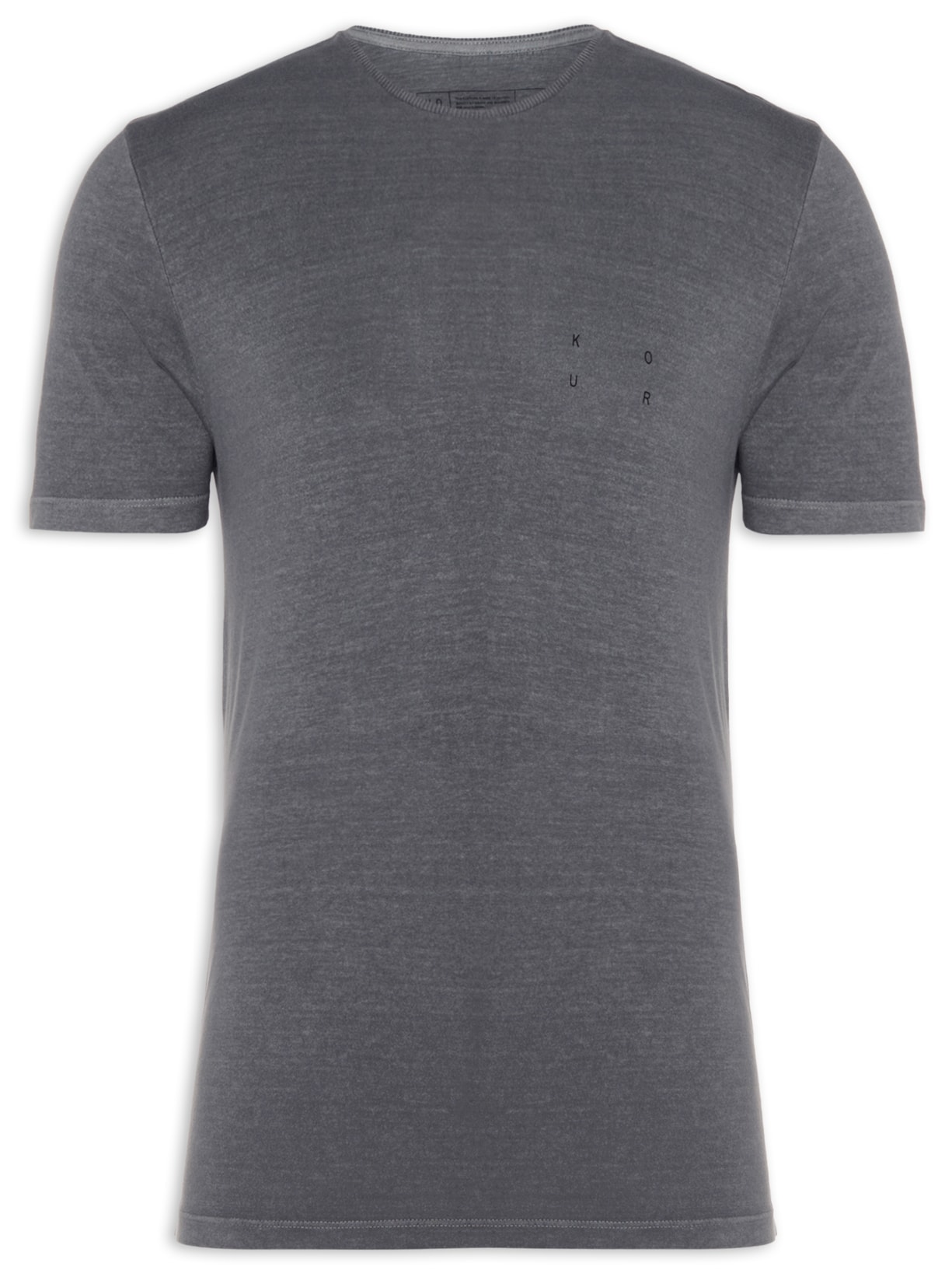 Camiseta Manga Curta - Cinza
