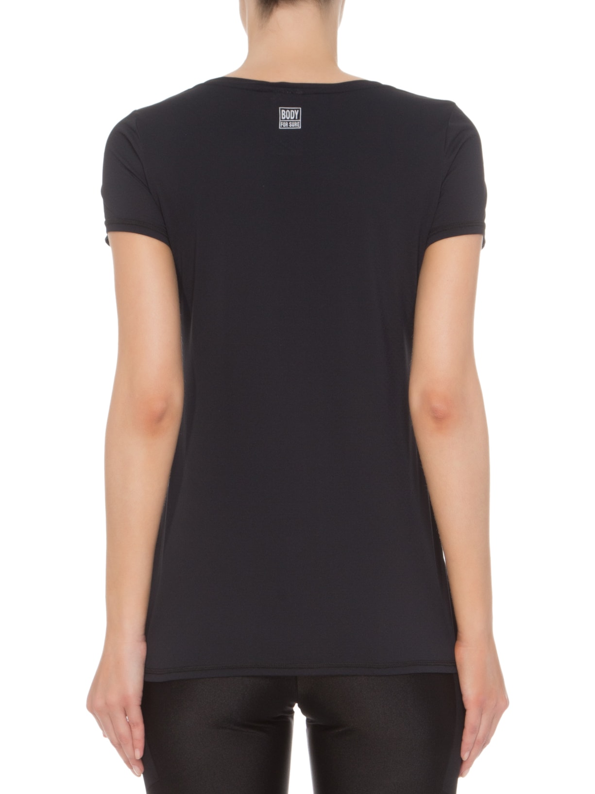 Camiseta Manga Curta Lisa Preto Body For Sure