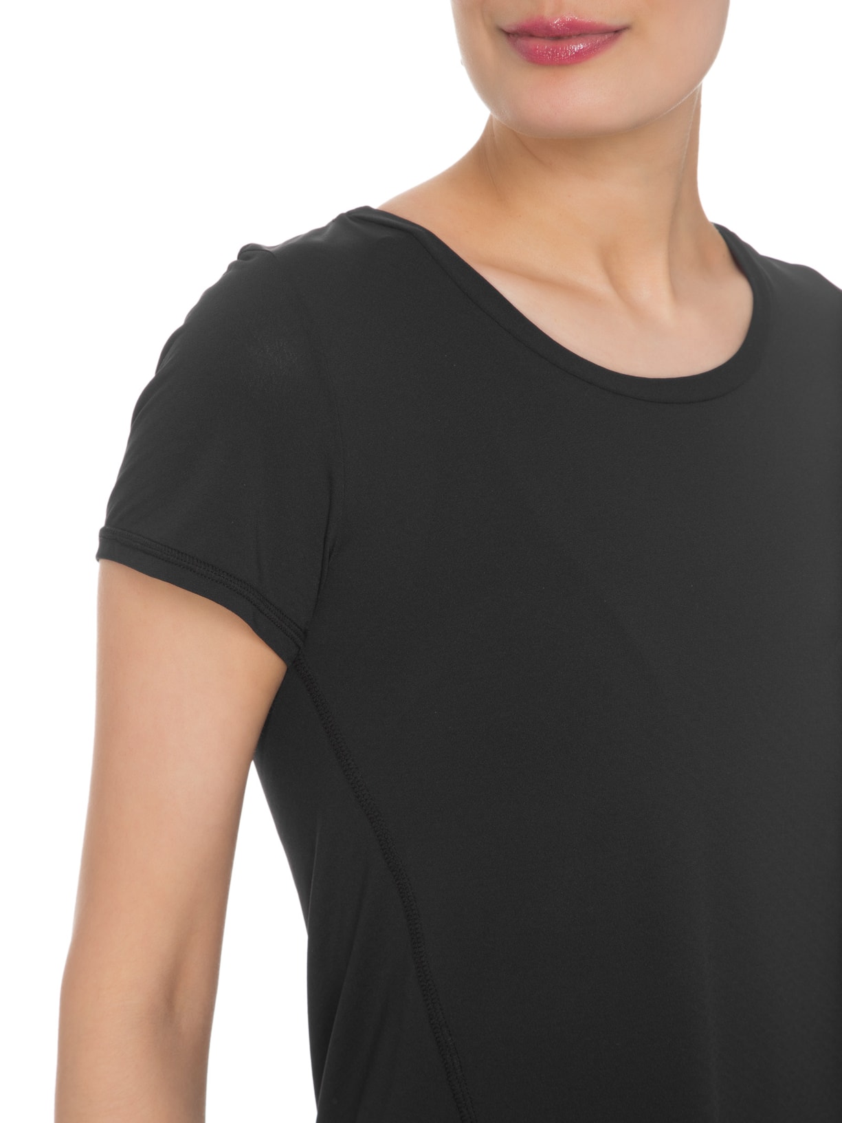 Camiseta Manga Curta Lisa Preto Body For Sure