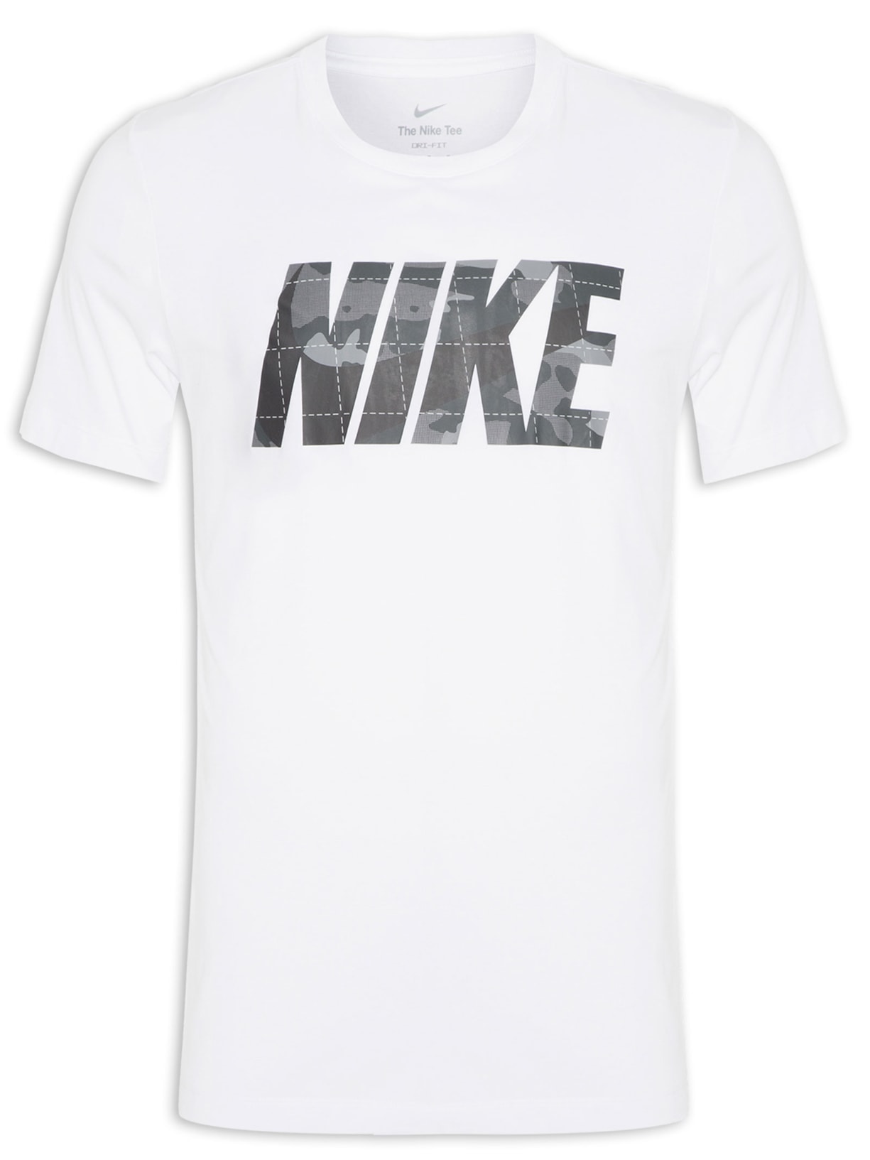 Camiseta Manga Curta Masculina DF Tee Camo GF – Branco