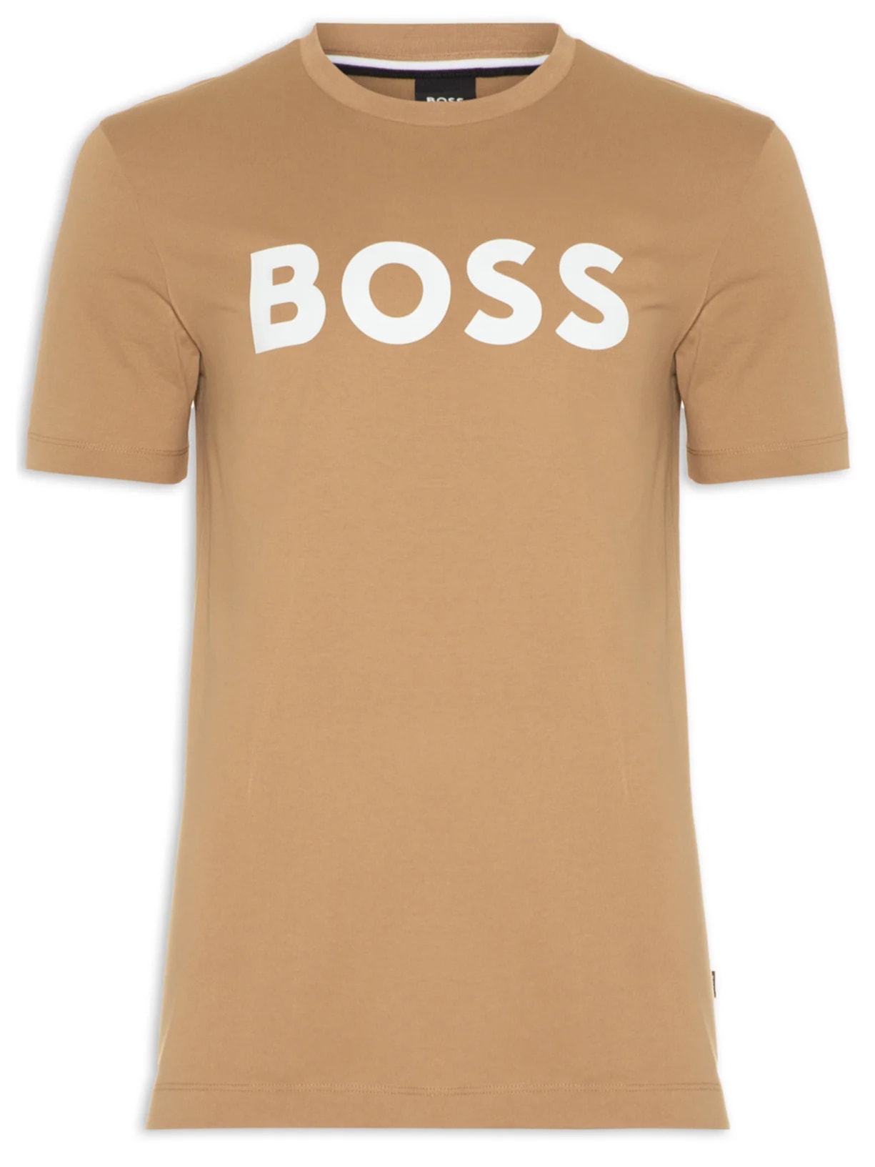 Camiseta Manga Curta Masculina Estampada Tiburt - Bege
