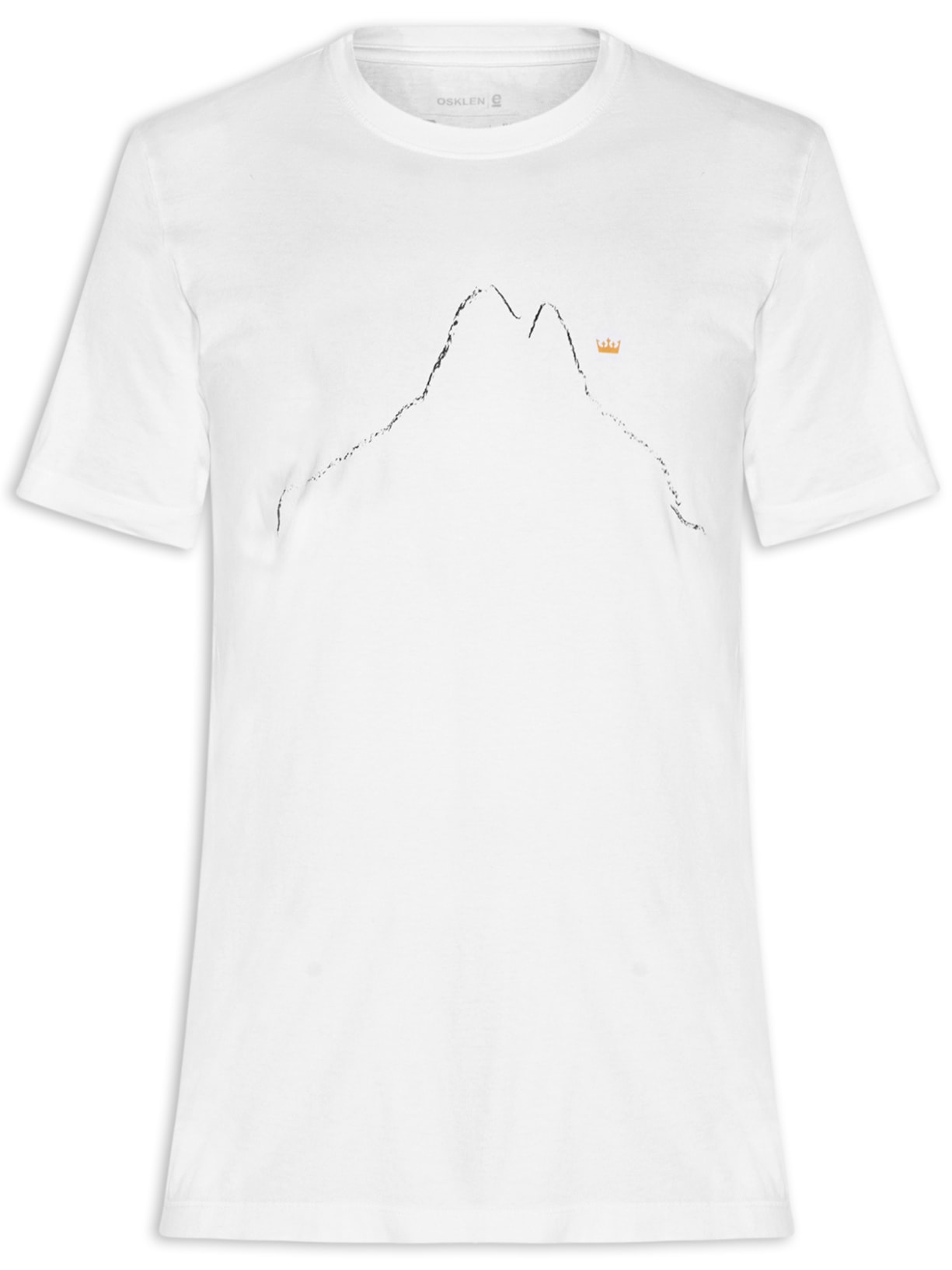 Camiseta Manga Curta Masculina Stone Min - Branco