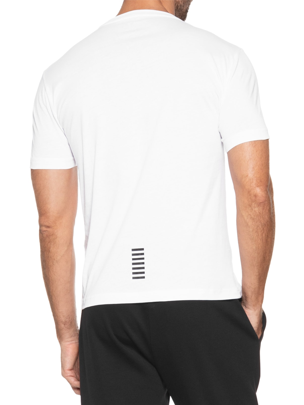 Camiseta Manga Curta Masculina Train Core Branco Ea7 Emporio Armani