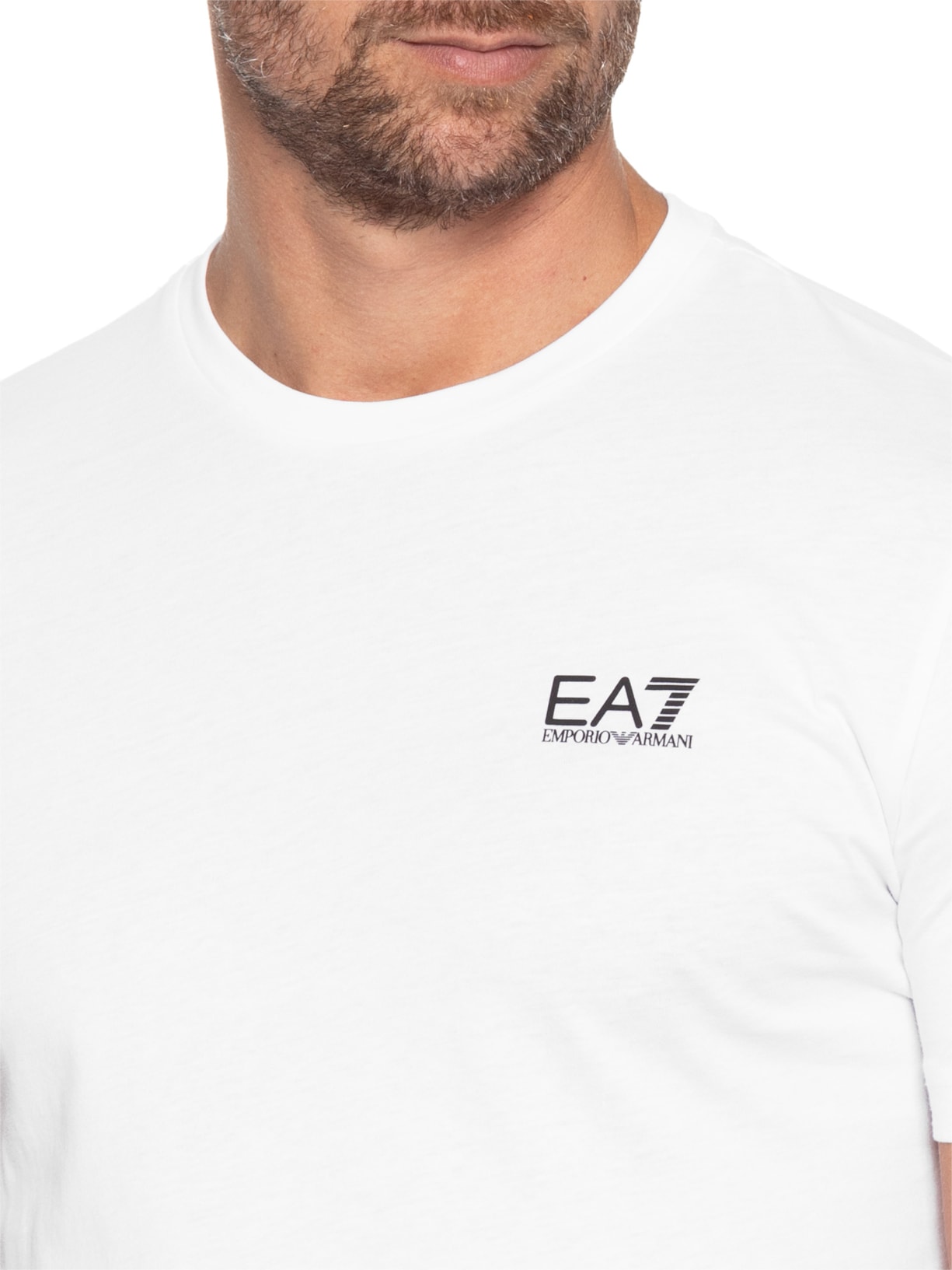 Camiseta Manga Curta Masculina Train Core Branco Ea7 Emporio Armani