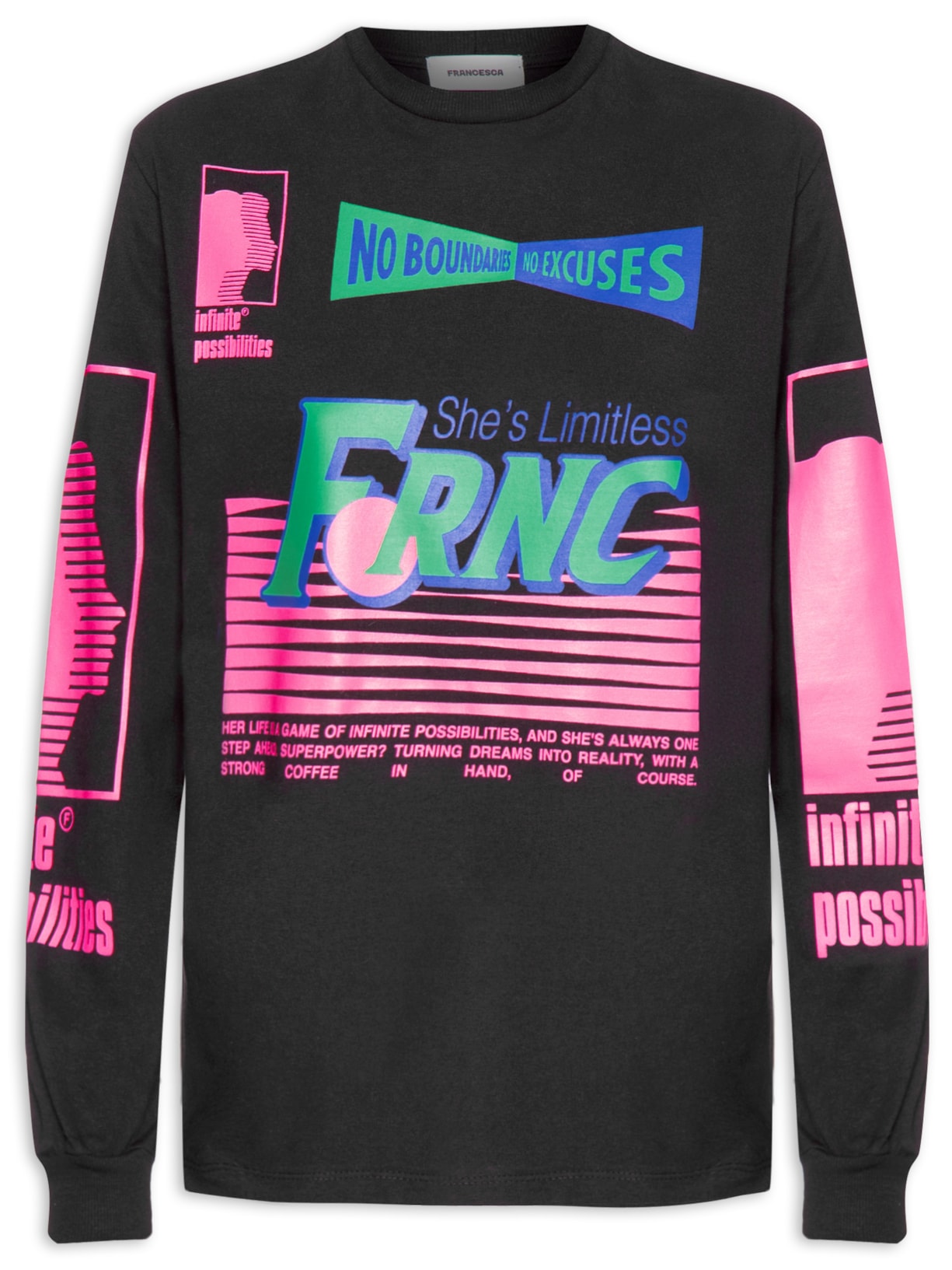 Camiseta Manga Longa Infinity - Preto