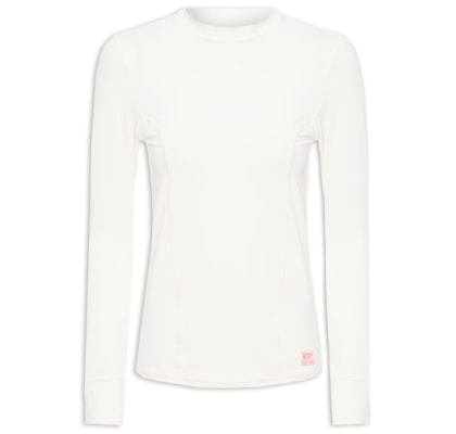 Camiseta Manga Longa Lisa U.V 50+ - Off White