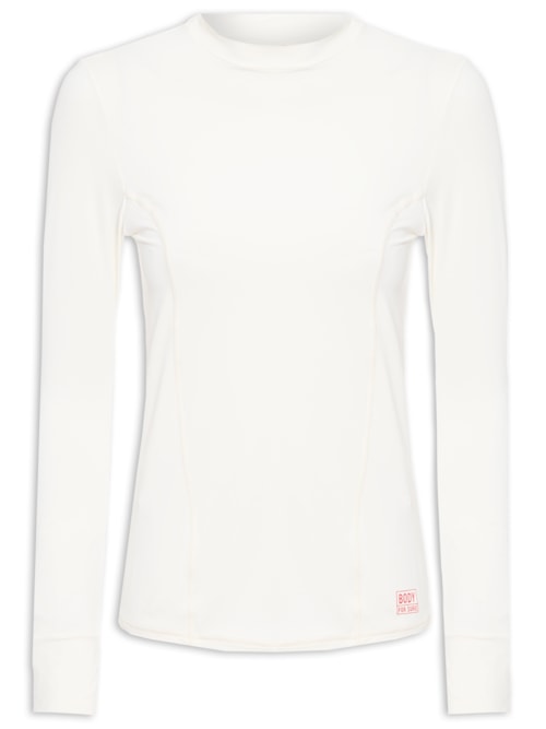 Camiseta Manga Longa Lisa U.V 50+ - Off White
