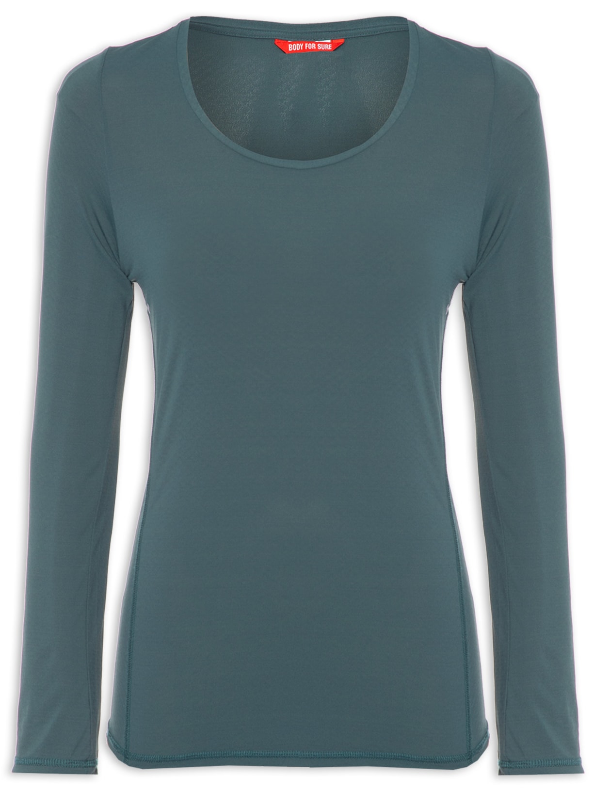 Camiseta Manga Longa Lisa - Verde