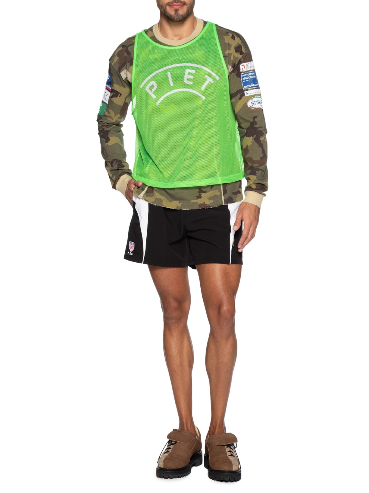 Camiseta Manga Longa Masculina Verde Piet