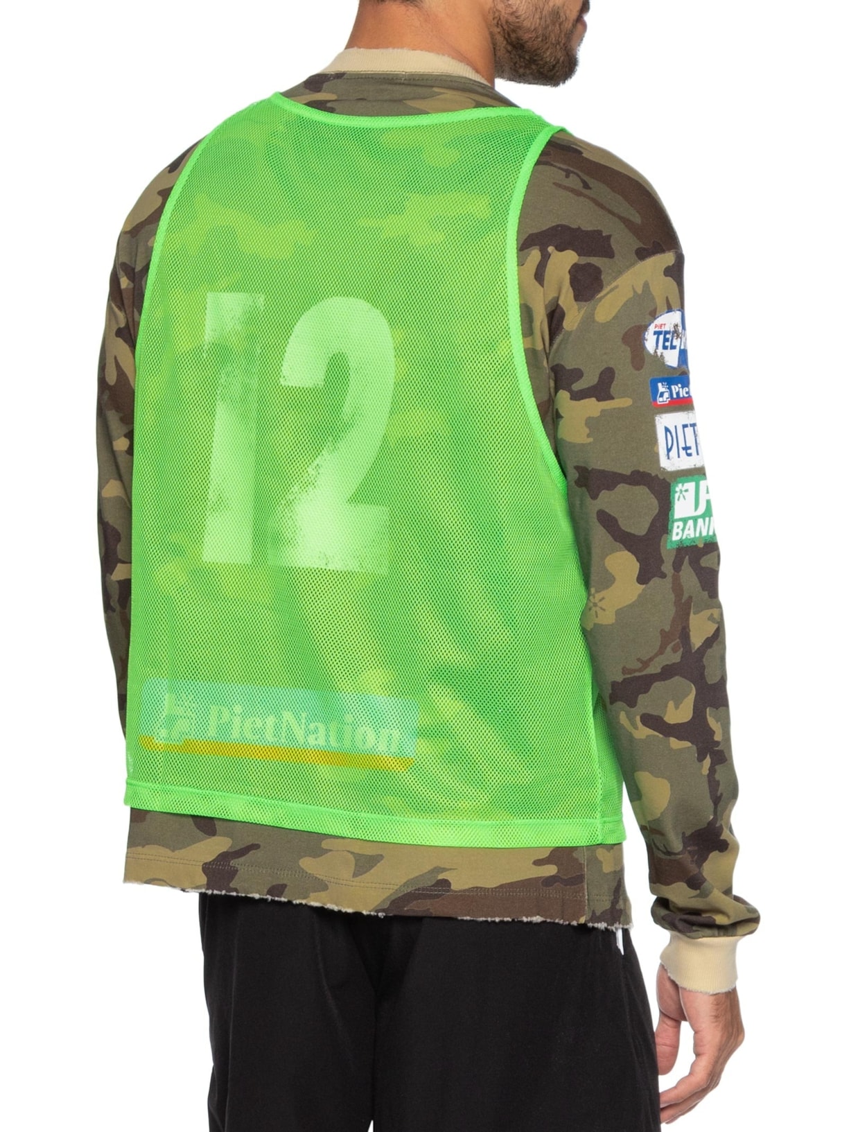 Camiseta Manga Longa Masculina Verde Piet