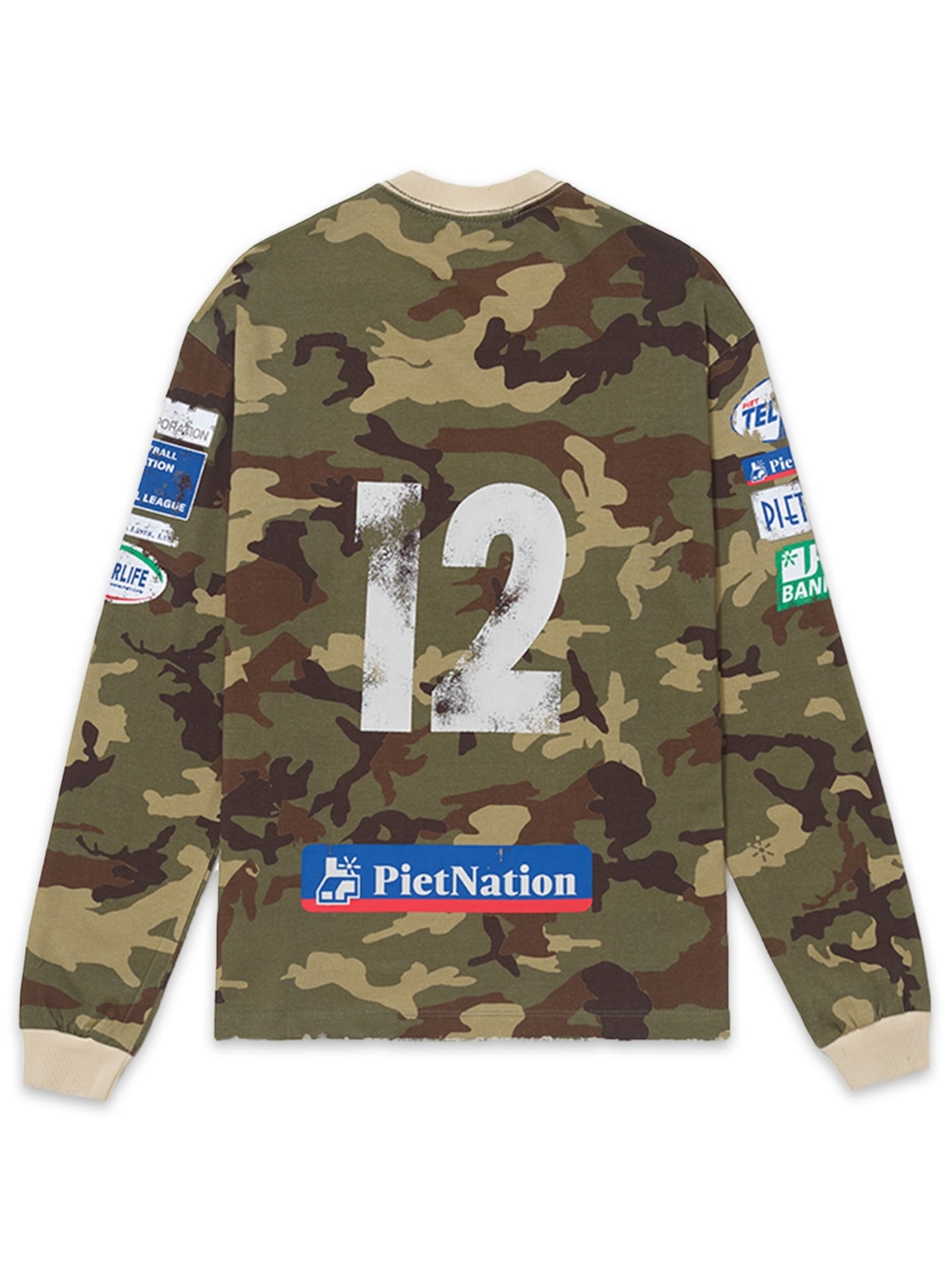 Camiseta Manga Longa Masculina Verde Piet