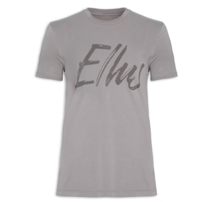 Camiseta Mascuilina Cotton Fine Maxi Classic - Cinza