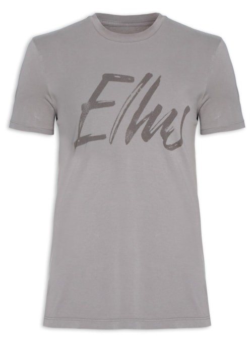 Camiseta Mascuilina Cotton Fine Maxi Classic - Cinza