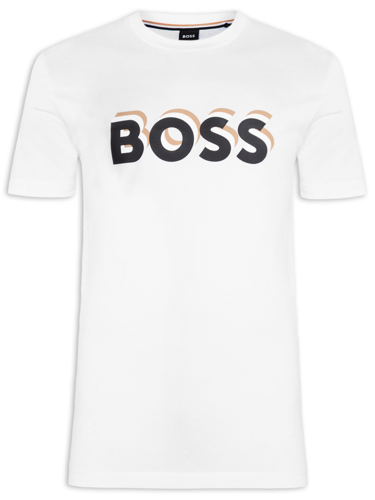 Camiseta Mascuina Manga Curta Estampada Tiburt - Branco