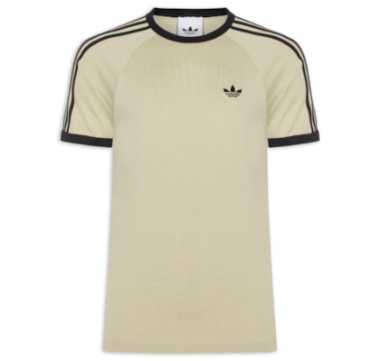 Camiseta Masculina 3 Stripes - Bege