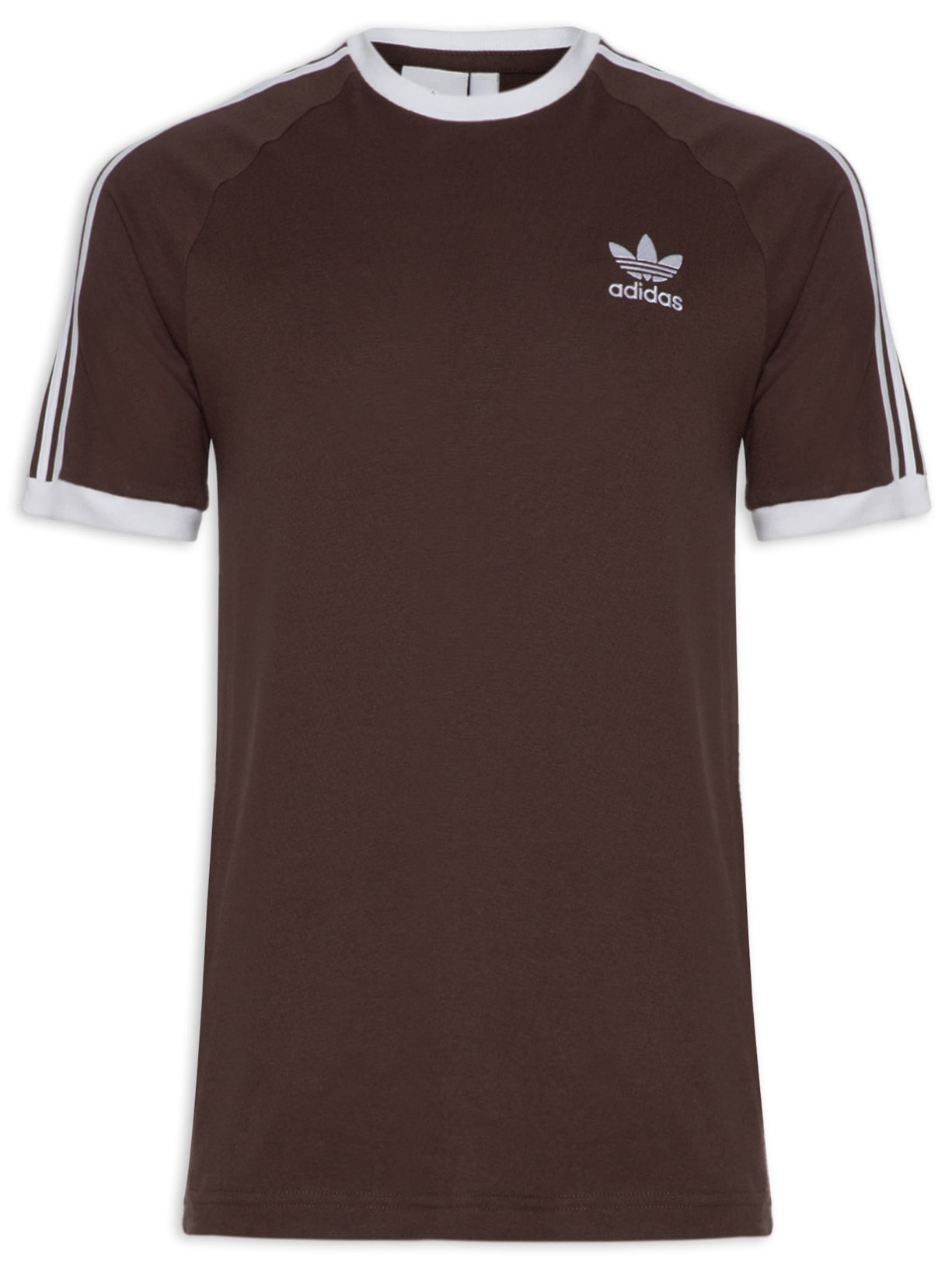Camiseta Masculina 3 Stripes - Marrom