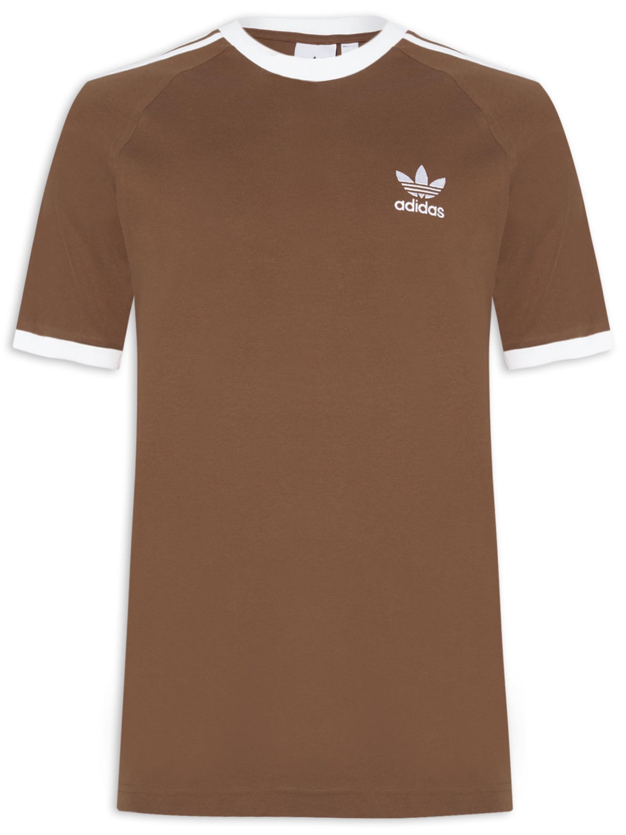Camiseta Masculina 3 Stripes - Marrom
