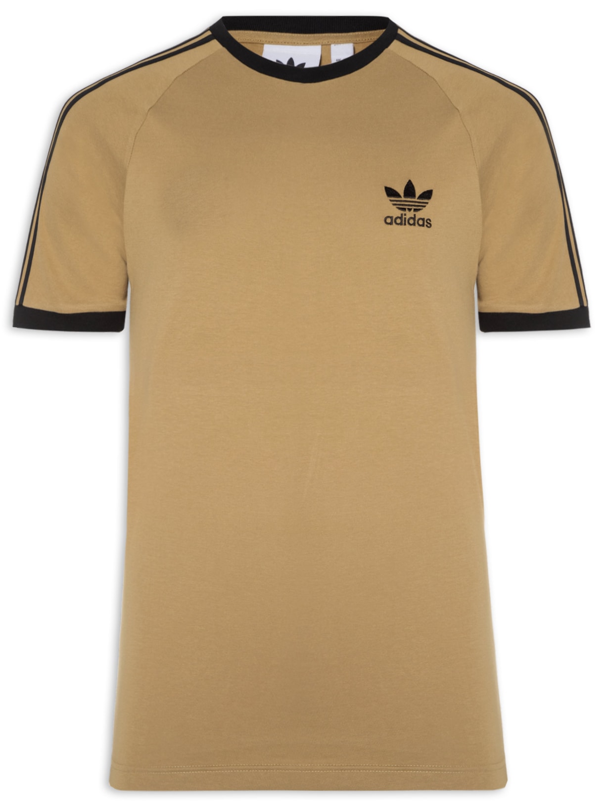 Camiseta Masculina 3-Stripes Marrom Adidas Originals