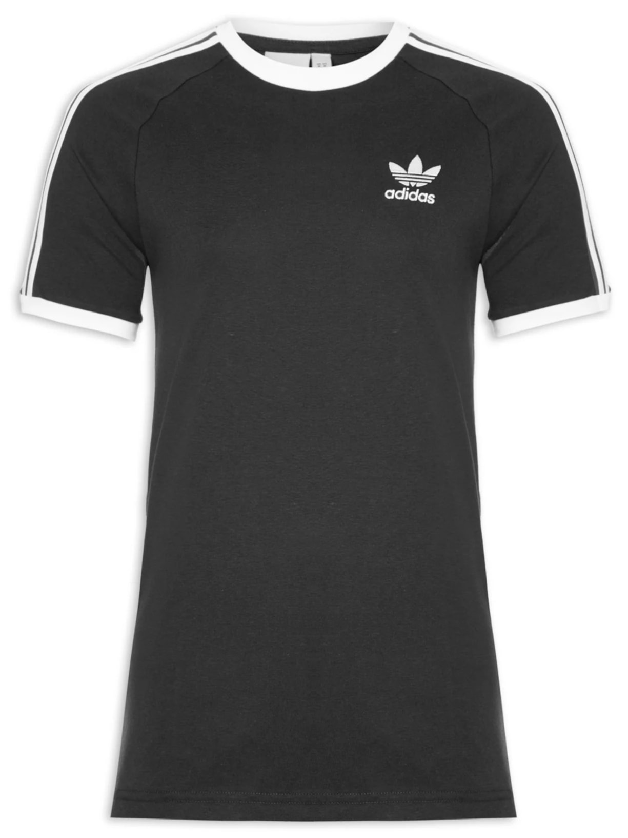 Camiseta Masculina 3 Stripes Preto Adidas Originals