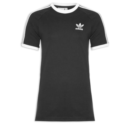 Camiseta Masculina 3 Stripes - Preto