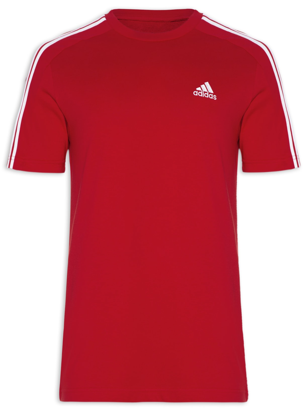 Camiseta Masculina 3 Stripes - Vermelho