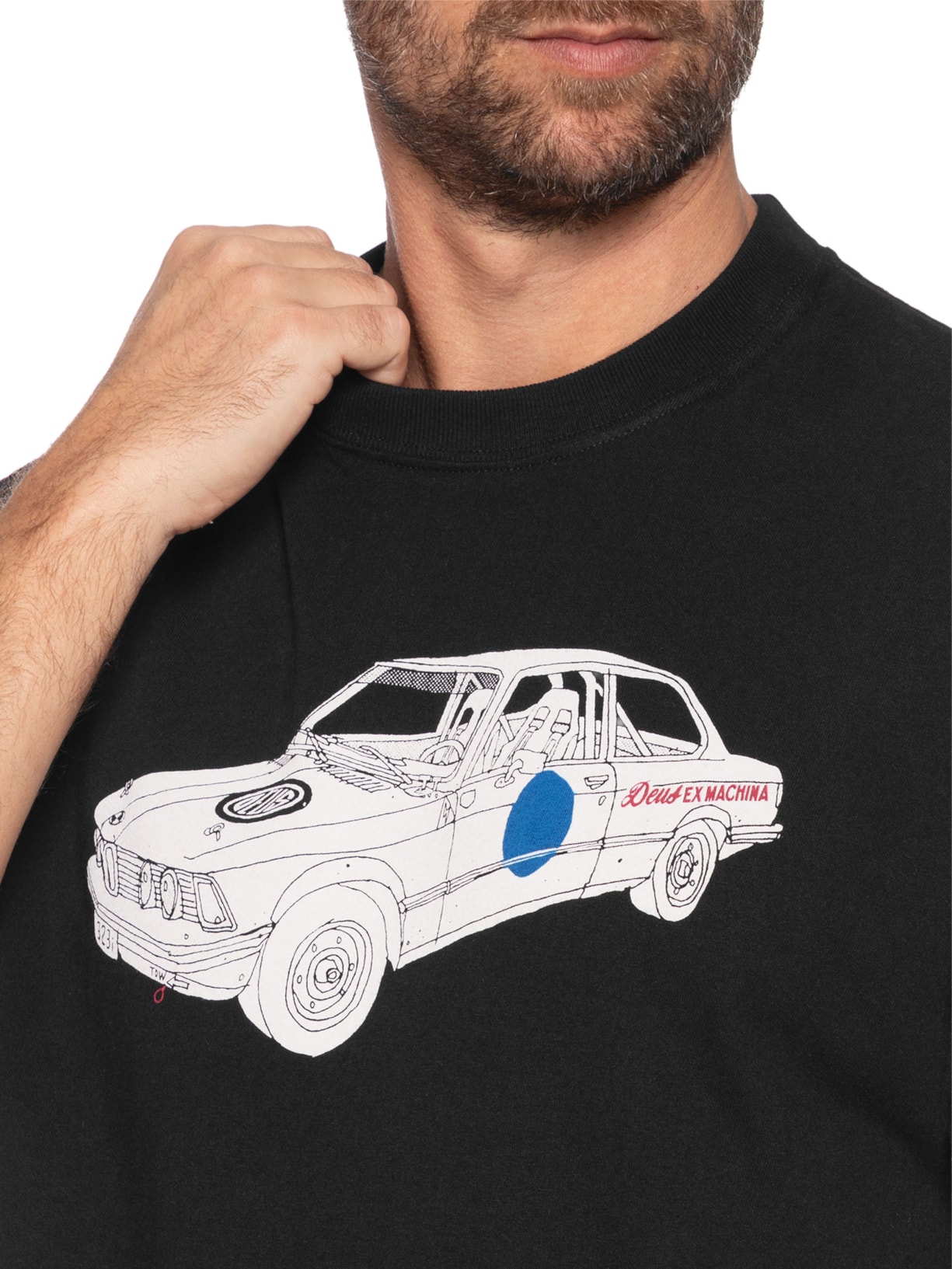 Camiseta Masculina 323 Rallyeye Preto Deus Ex Machina