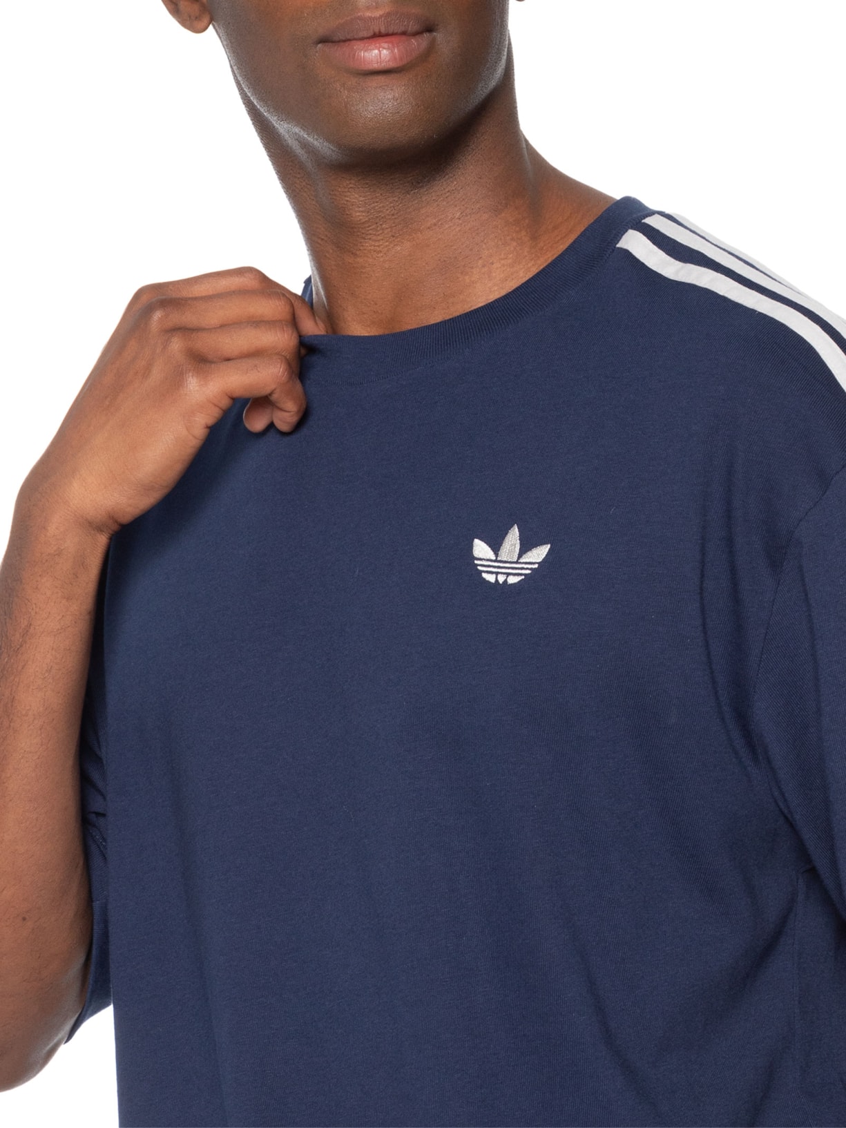 Camiseta Masculina 3S Azul Adidas Originals