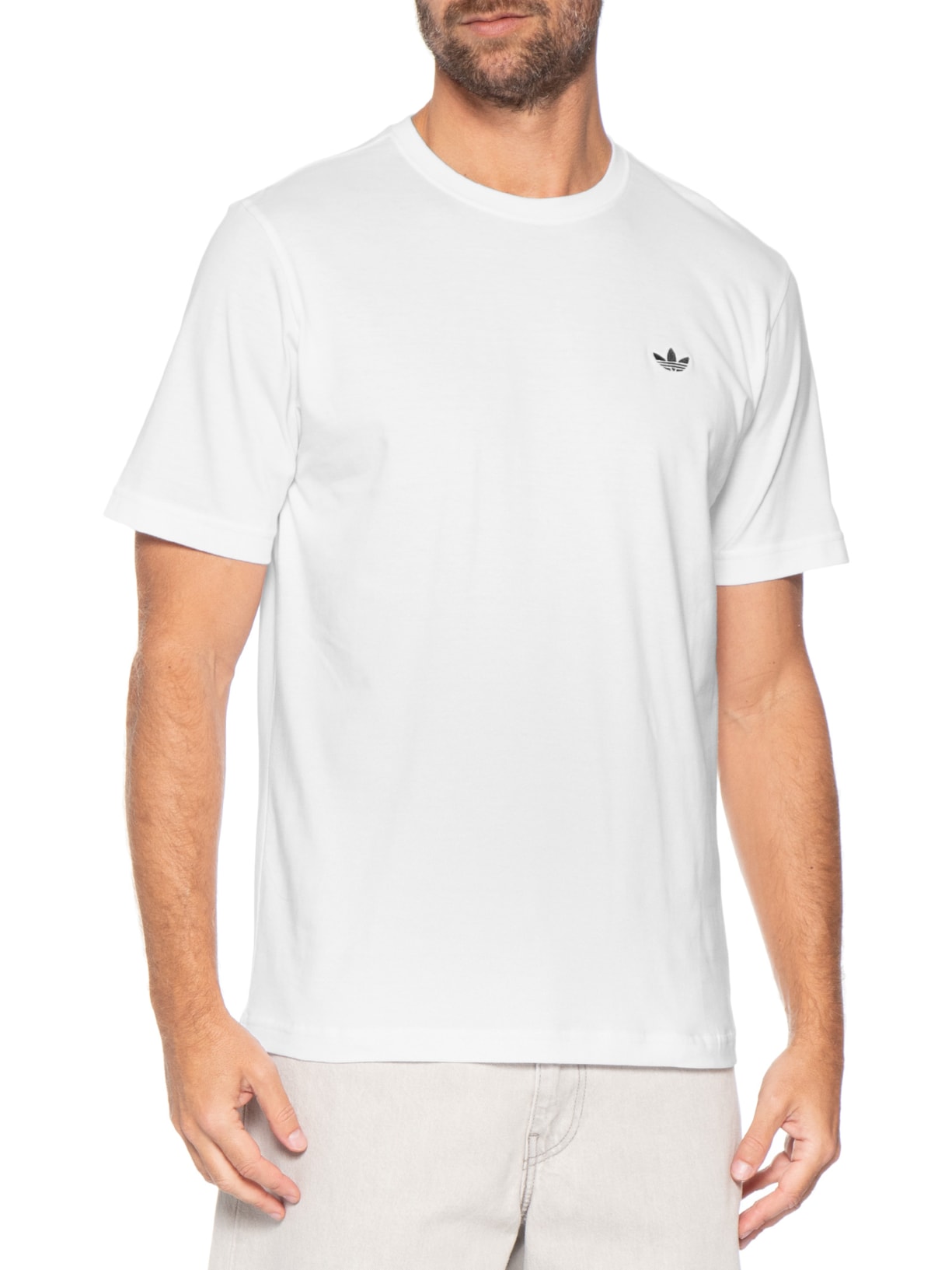 Camiseta Masculina 3S Branco Adidas Originals