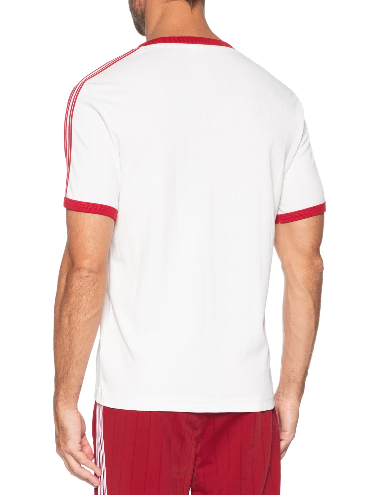 Camiseta Masculina 3S Stripes Branco Adidas Originals