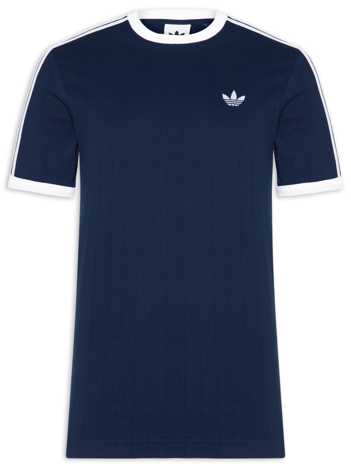 Camiseta Masculina 3s Strips Azul Adidas Originals
