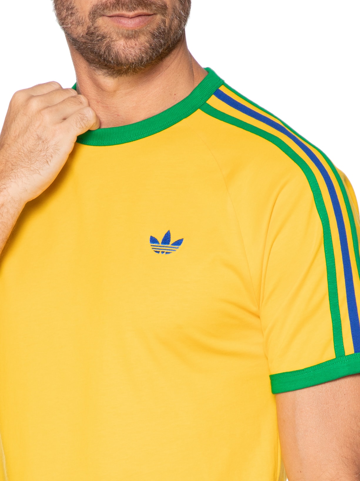 Camiseta Masculina 3S Tee Amarelo Adidas Originals