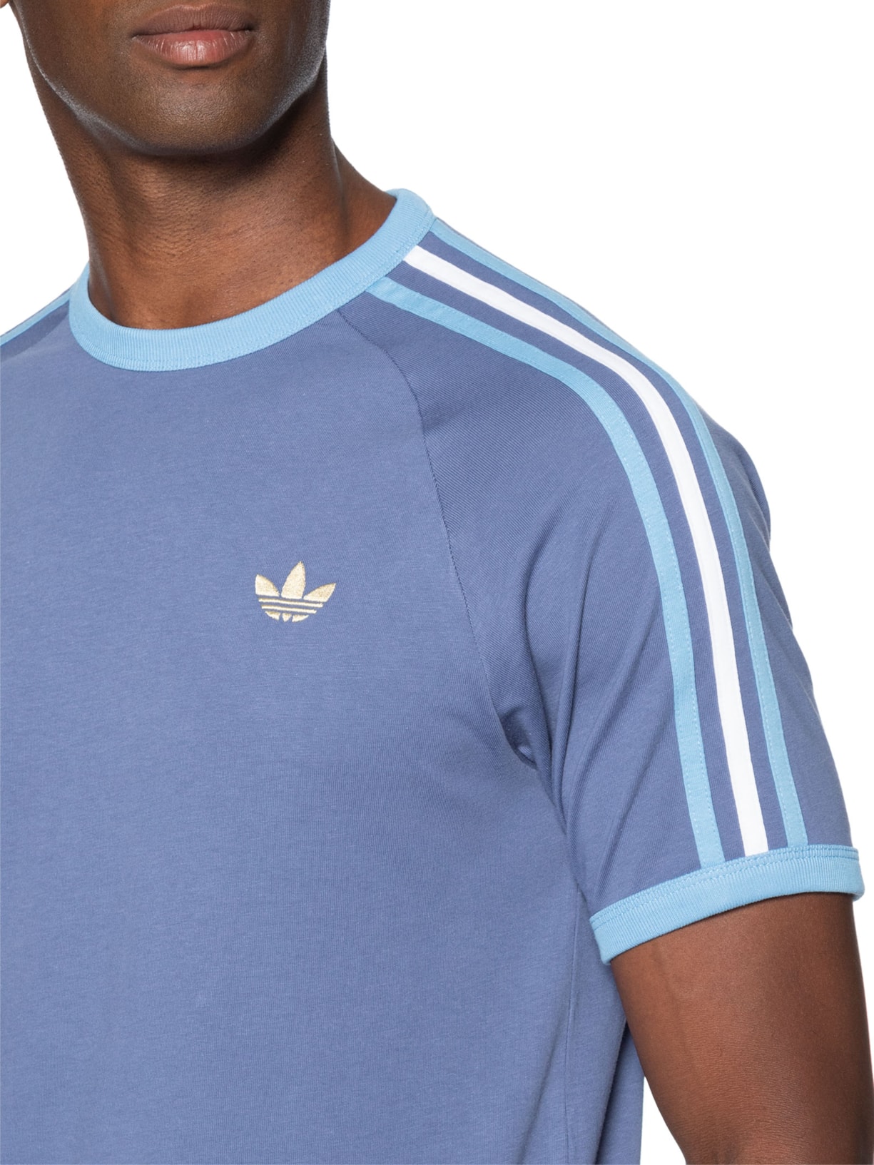 Camiseta Masculina 3S Tee Azul Adidas Originals