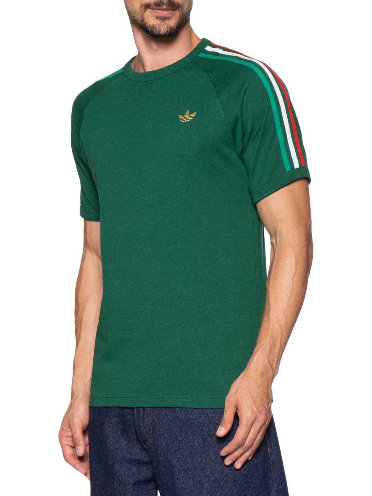 Camiseta Masculina 3S Tee Verde Adidas Originals