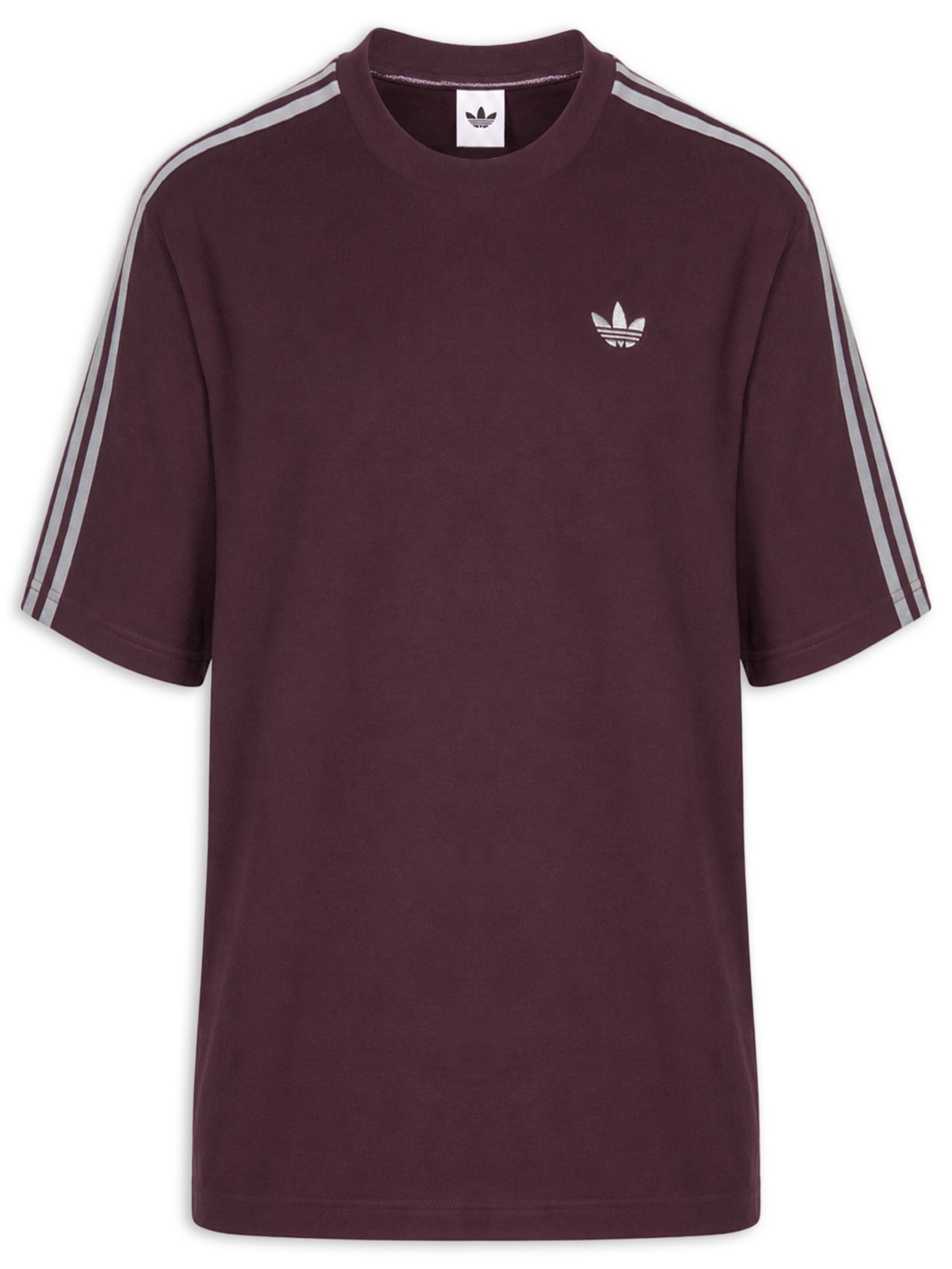 Camiseta Masculina 3s Vinho Adidas Originals