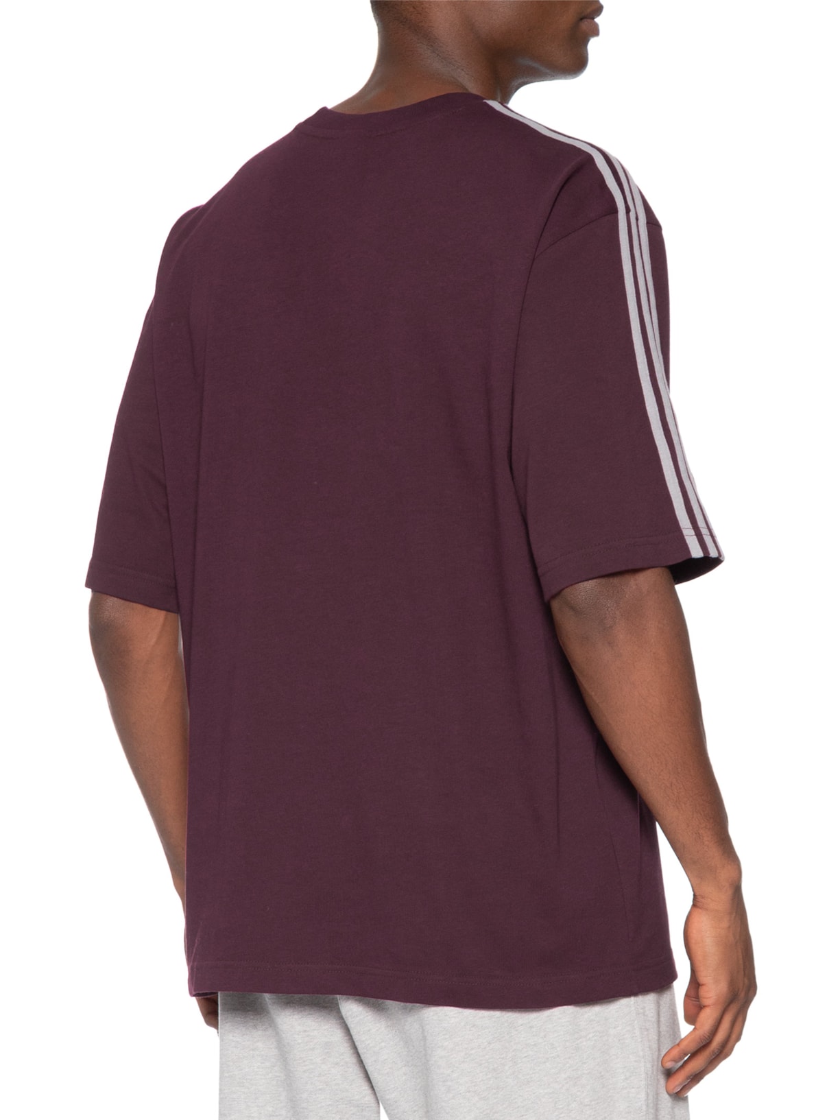 Camiseta Masculina 3s Vinho Adidas Originals
