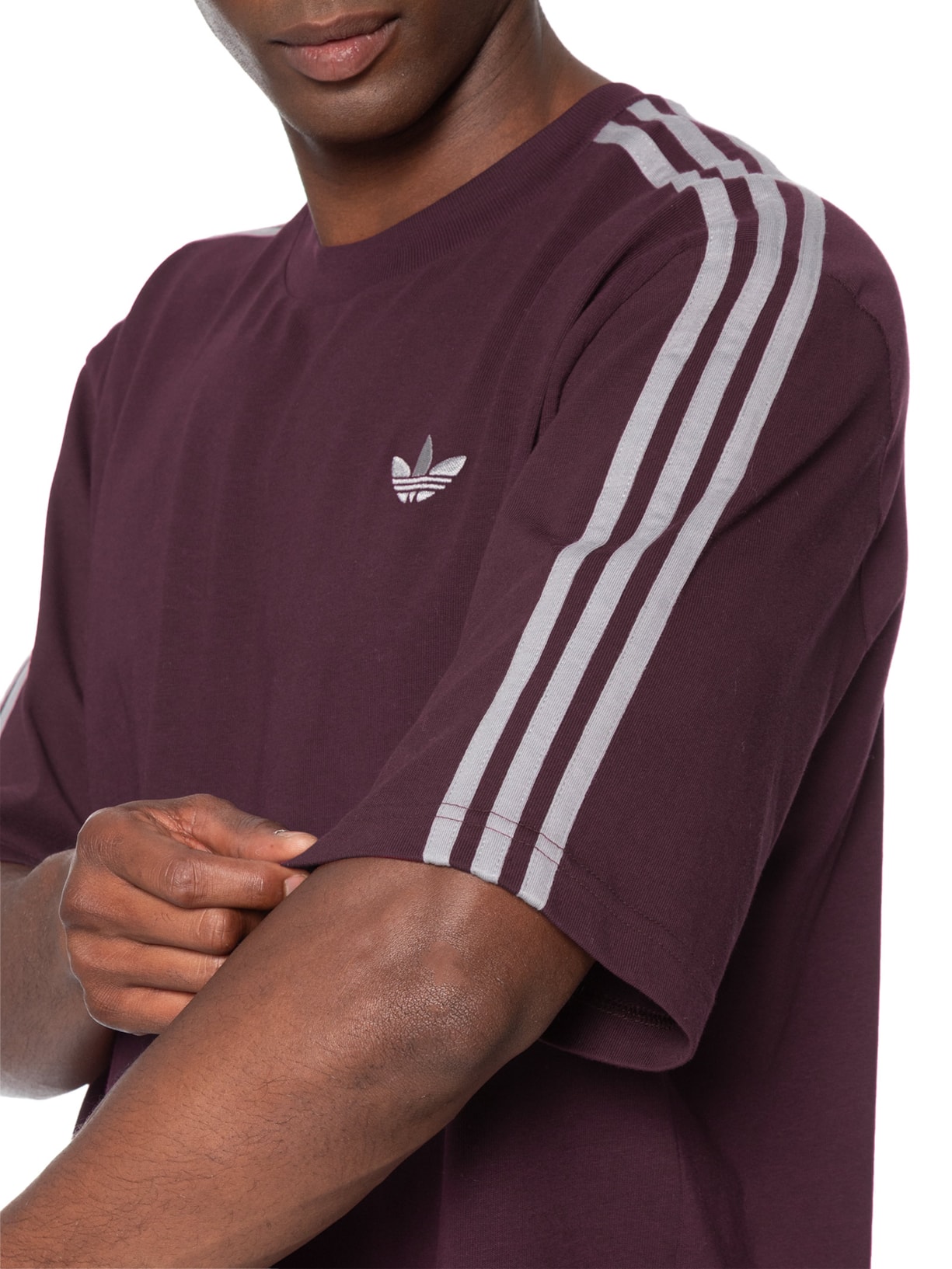 Camiseta Masculina 3s Vinho Adidas Originals
