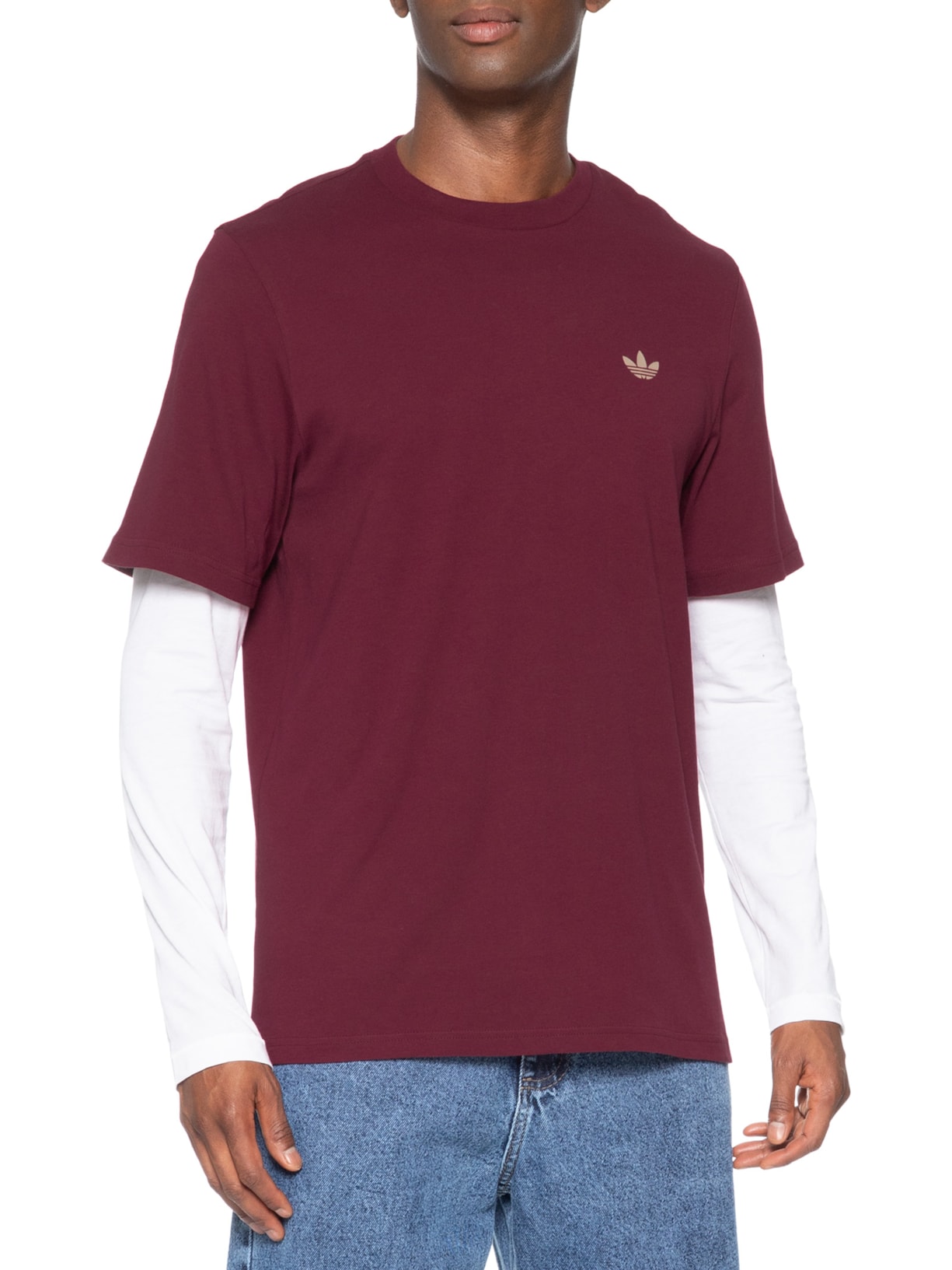 Camiseta Masculina 4.0 Logo Tee Vermelho Adidas Originals