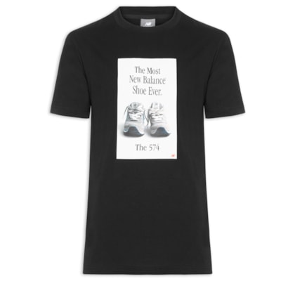 Camiseta Masculina 574 Ad - Preto