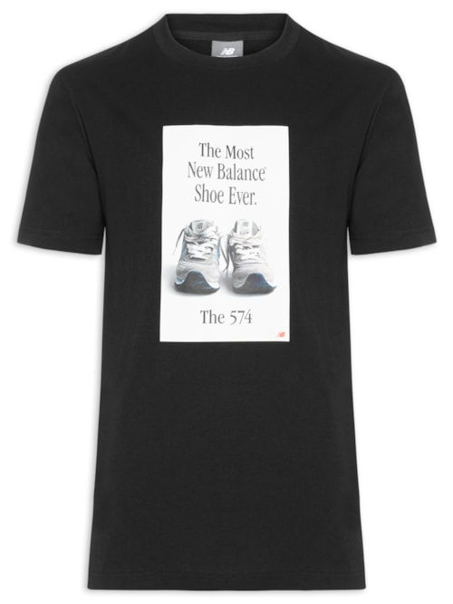 Camiseta Masculina 574 Ad - Preto
