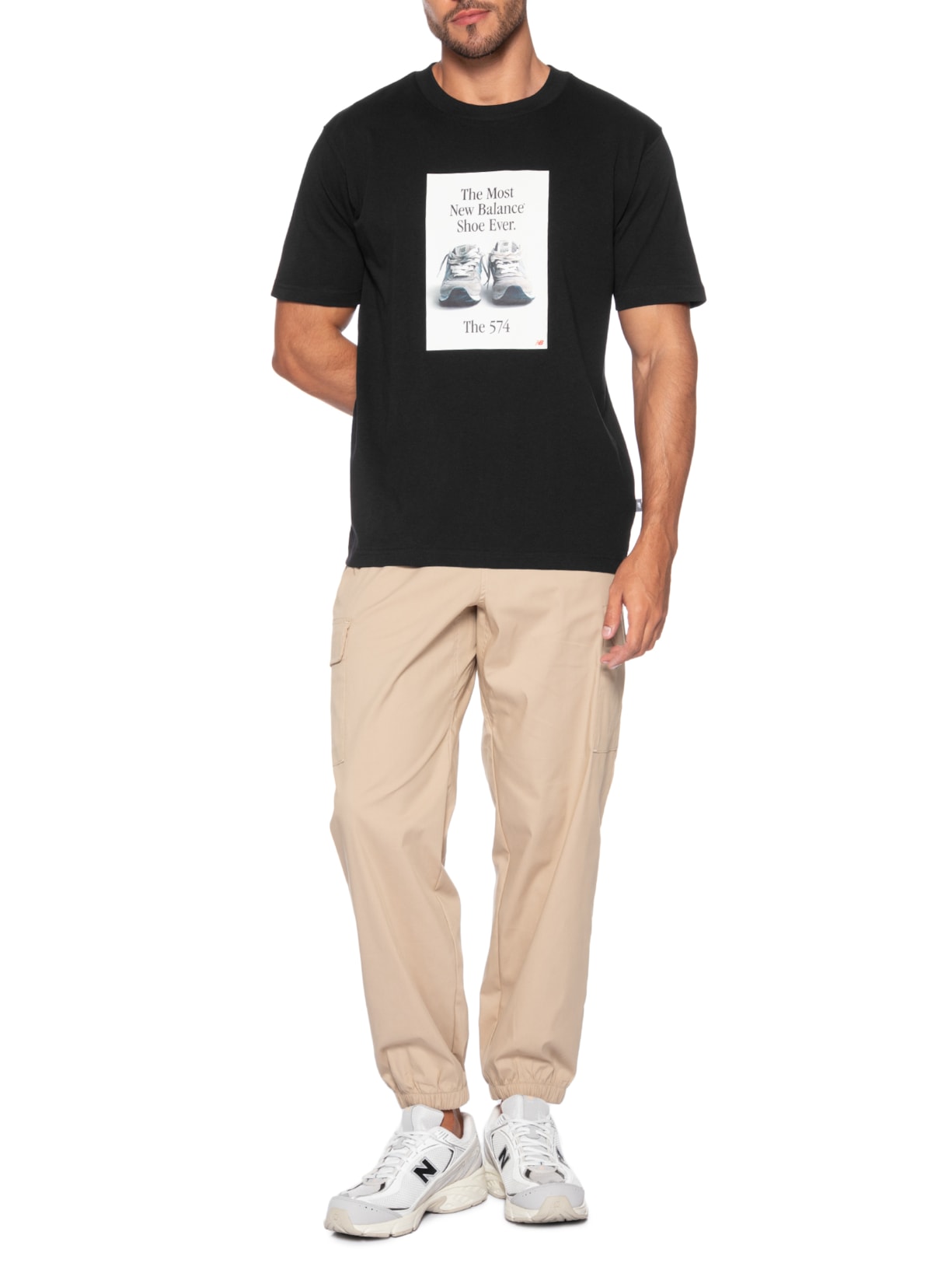 Camiseta Masculina 574 Ad Preto New Balance