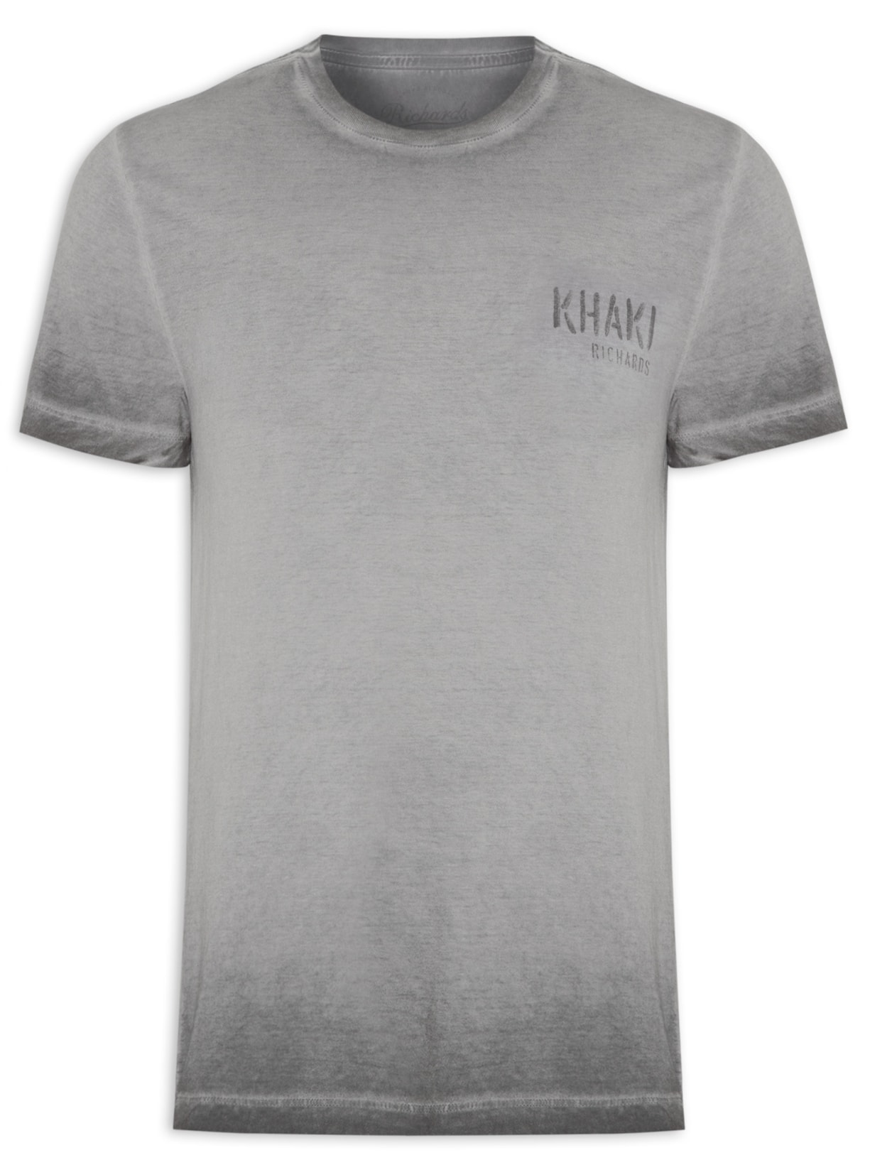 Camiseta Masculina A Seco Khaki Gears Mc - Cinza