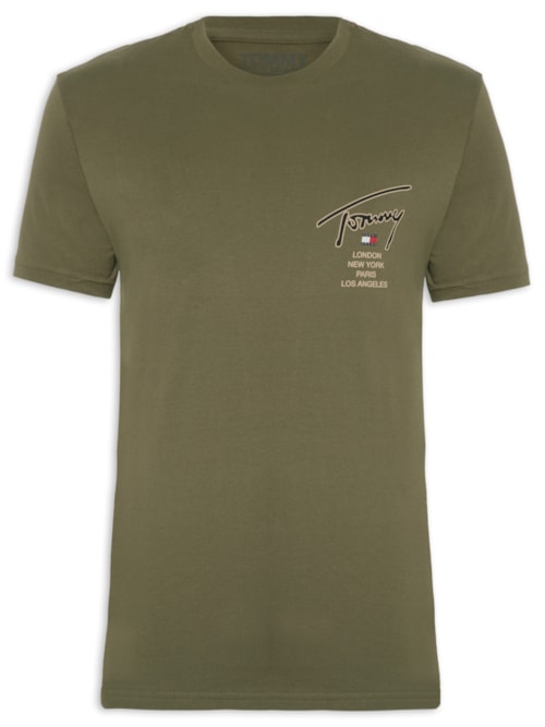 Camiseta Masculina Ab Classic Gold Sgntre Back Tee - Verde