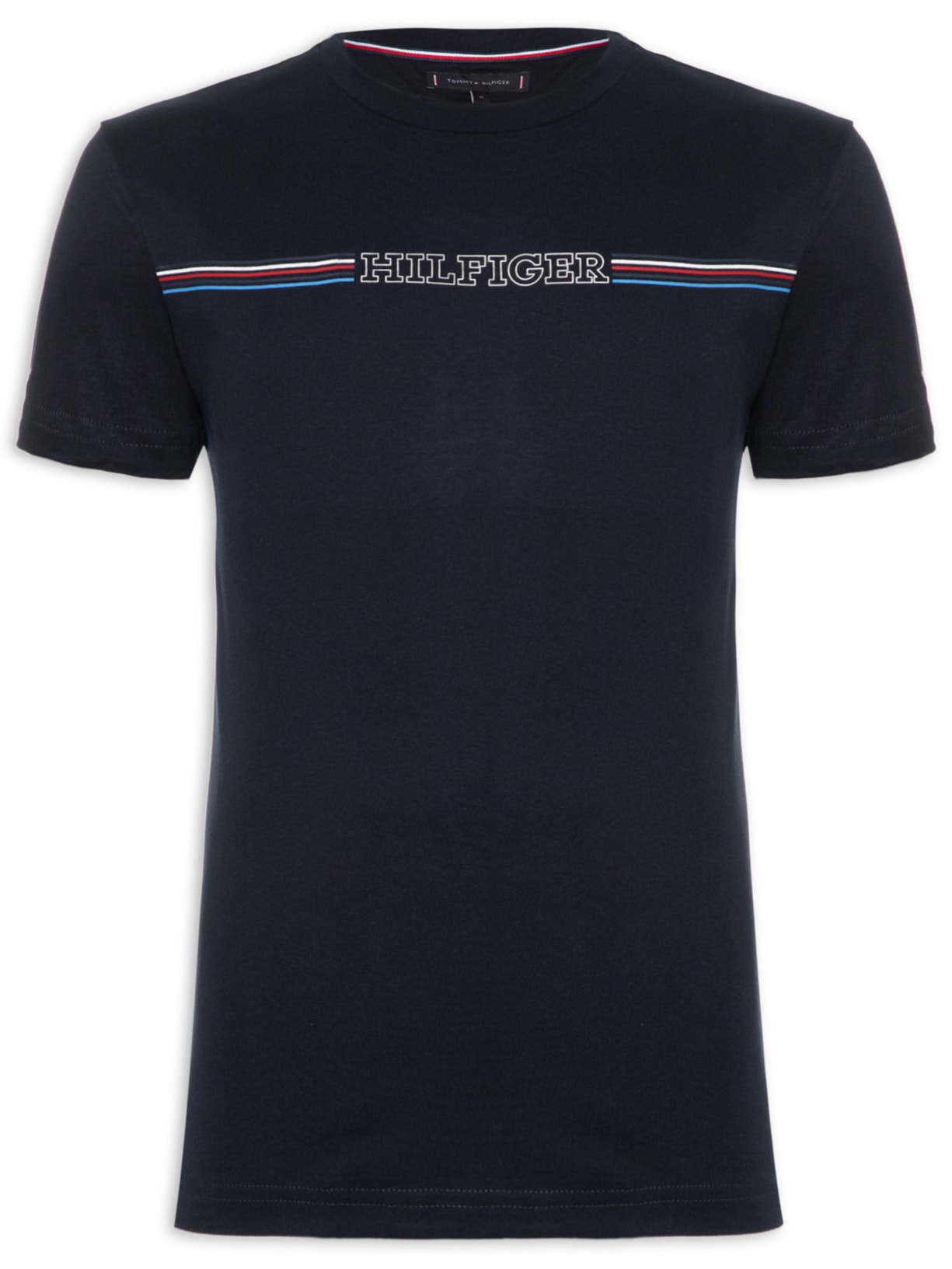 Camiseta Masculina Ab Stripe Chest - Azul