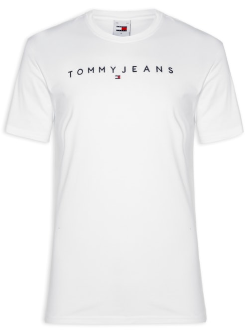 Camiseta Masculina AB TJM Reg Linear Logo Tee Ext - Branco